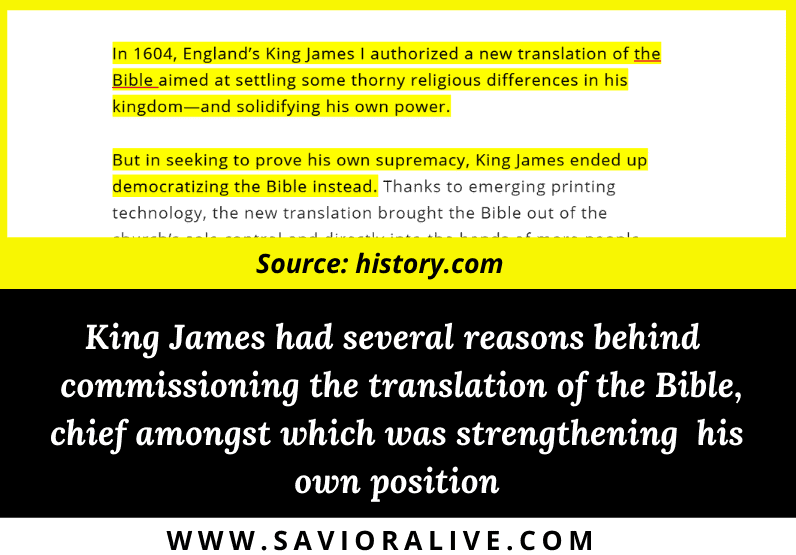 lesser known things about king james bible