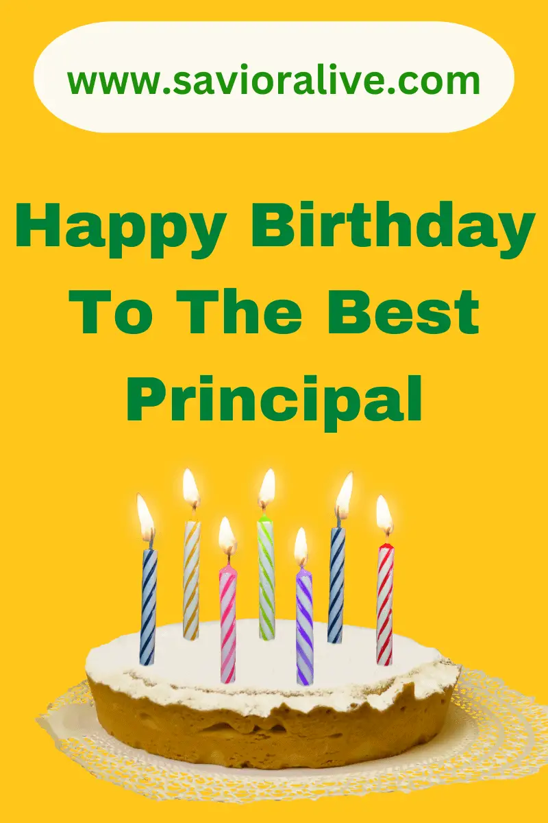 Biblical Birthday Wishes For Principal