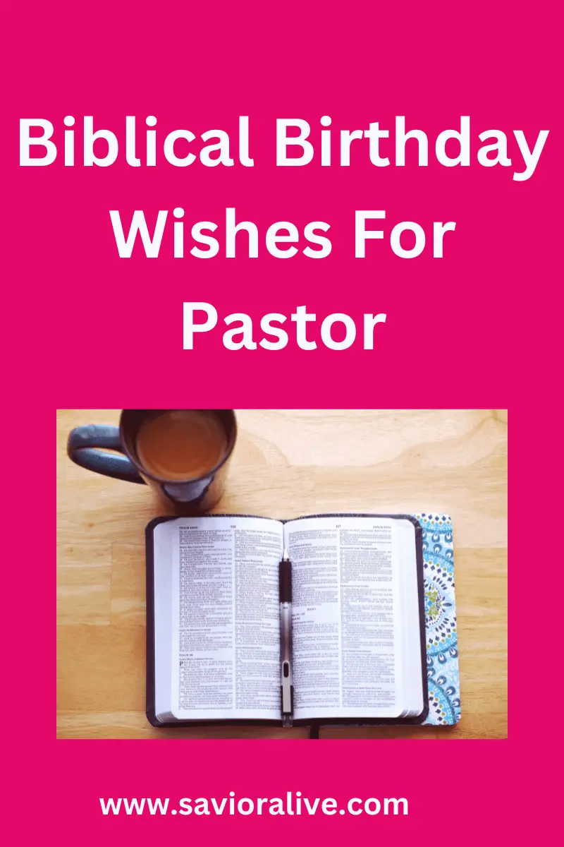 Biblical birthday wishes for Pastor