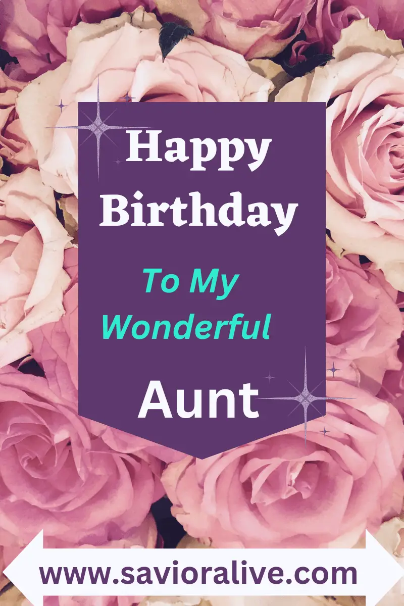 Biblical birthday wishes for Aunt