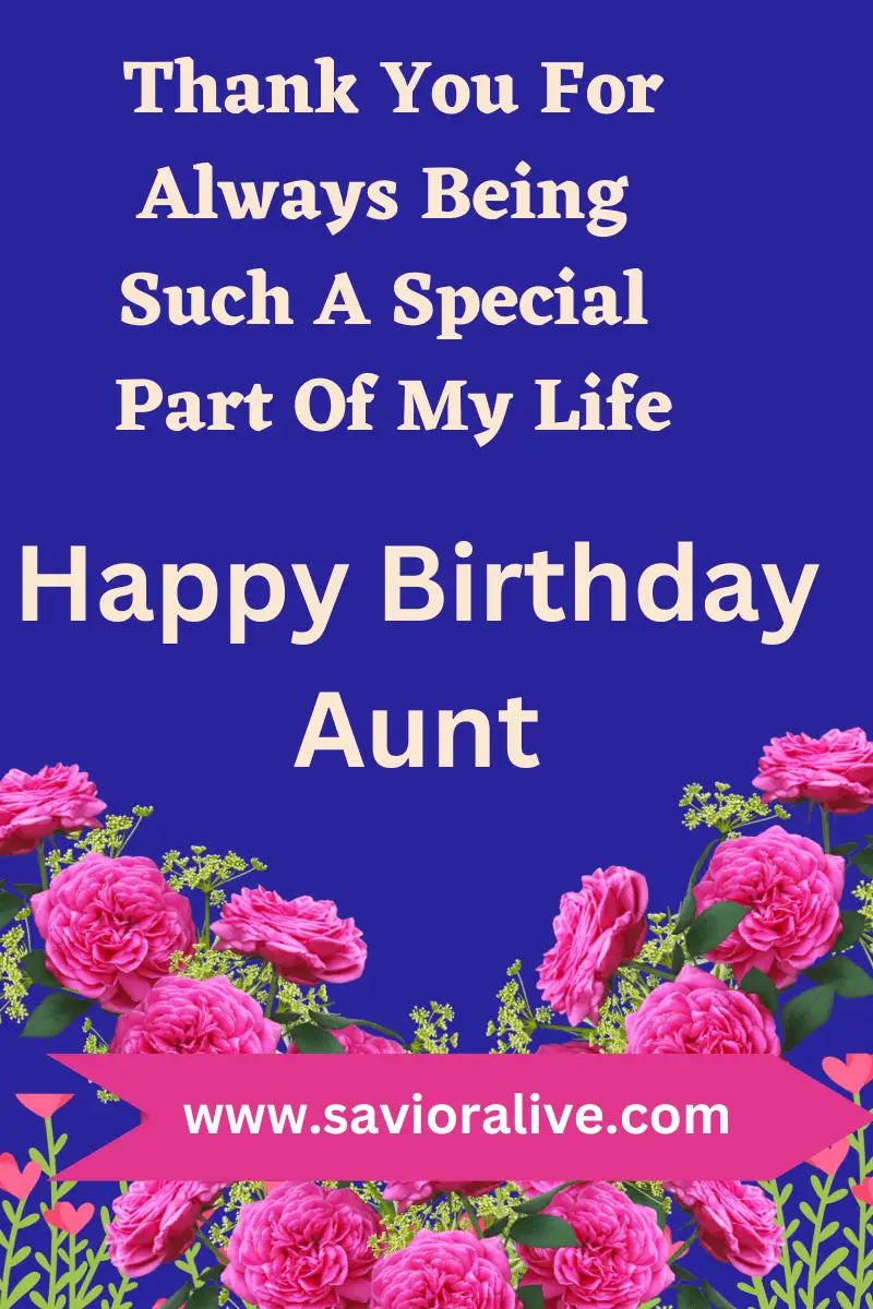 Biblical birthday wishes for Aunt