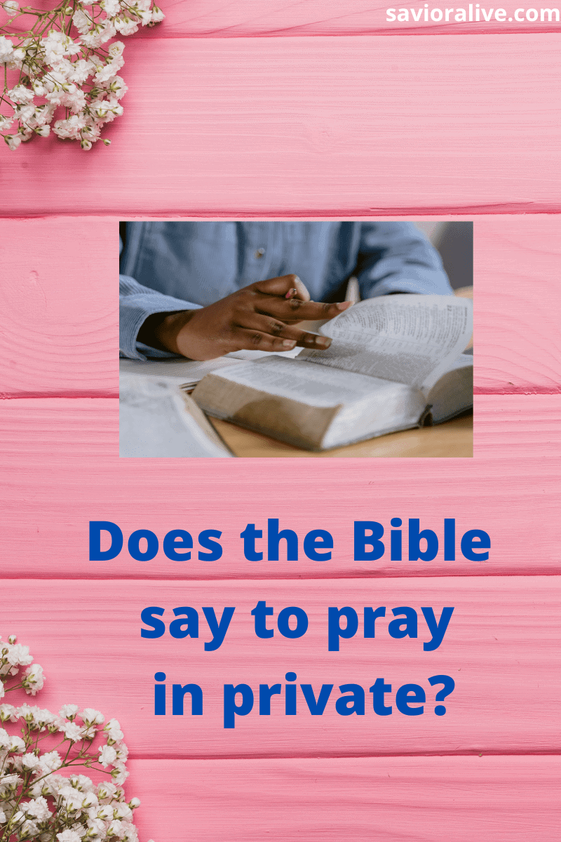 What does the Bible say about having a prayer room