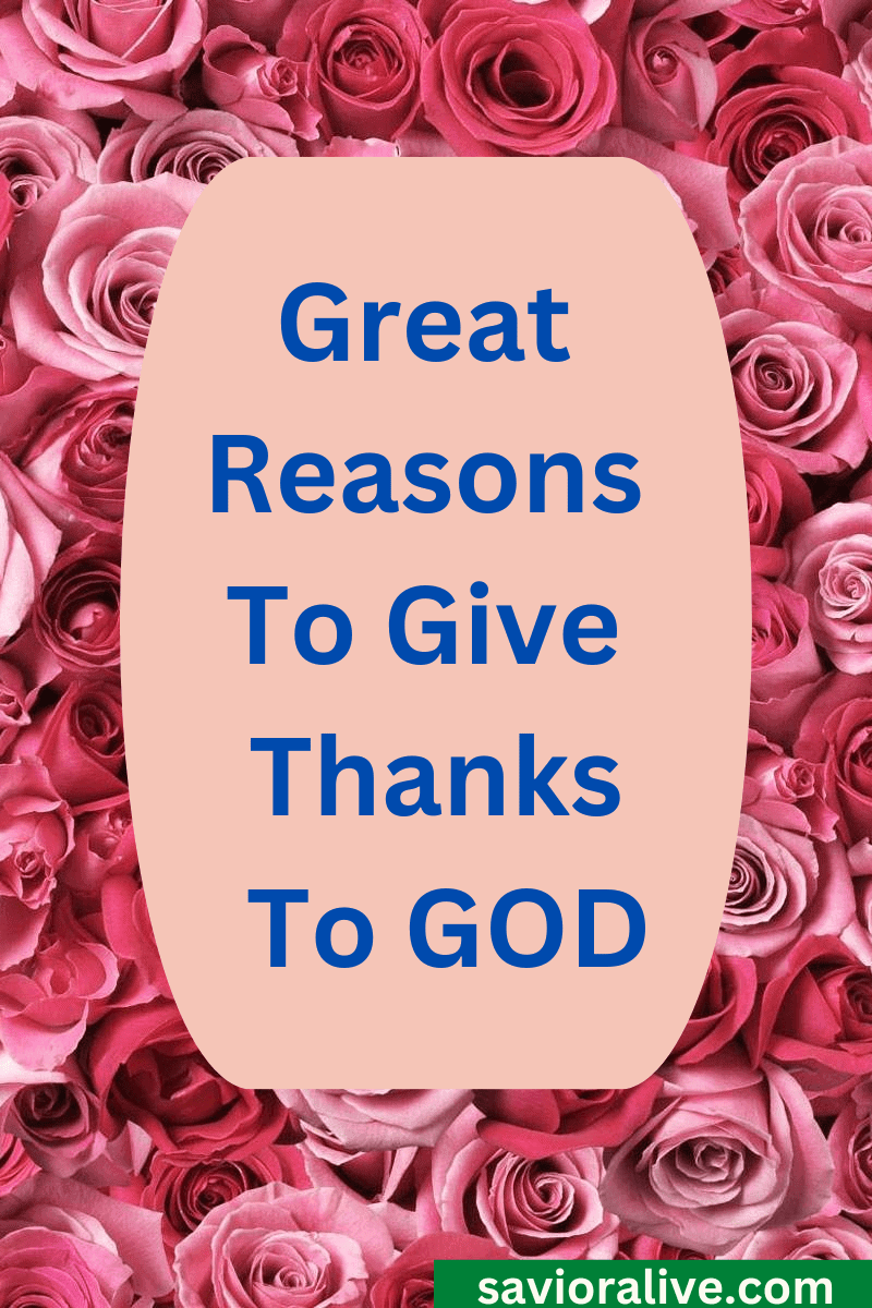 Biblical Reasons to Be Thankful